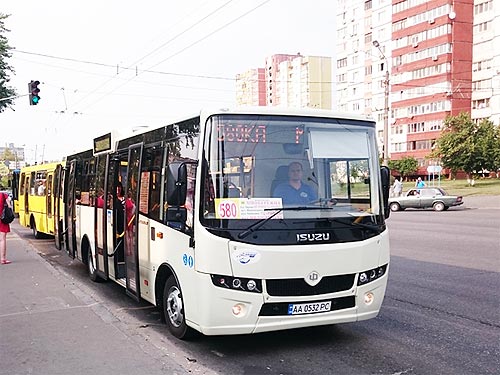 В Киев на маршрут поставлена первая партия новых автобусов АТАМАN А092Н6 (ЕВРО 5) - АТАМАN