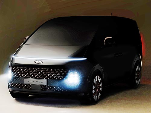 Hyundai показал, как будет выглядеть новая футуристическая модель MPV Hyundai STARIA - Hyundai
