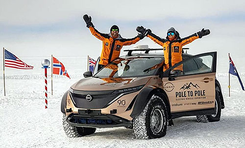 Електромобіль здійснив перший в історії пробіг від Північного до Південного полюса Землі