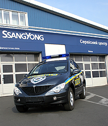 Украинская милиция будет патрулировать на Ssang Yong Аctyon - Ssang Yong