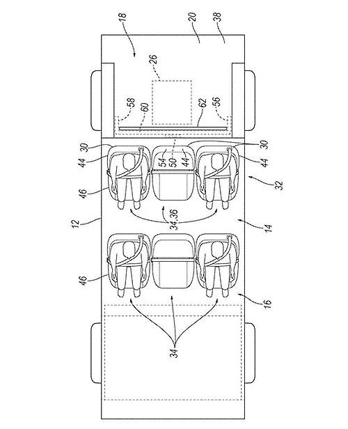 Ford патентує подушку безпеки для запобігання падіння вантажу на пасажирів - Ford