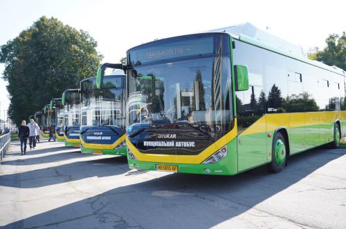 На улицы Винницы сегодня вышли муниципальные автобусы Otokar