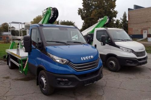В Україні виготовили 18-метрові автовишки на шасі IVECO Daily