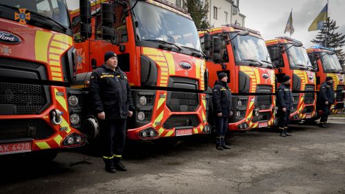 Підрозділи ДСНС Тернопільщини отримали нову техніку на шасі Ford Trucks