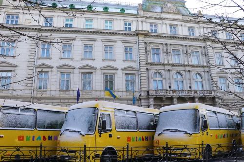 Львівщина отримала чергову партію шкільних автобусів Ataman - шкільн