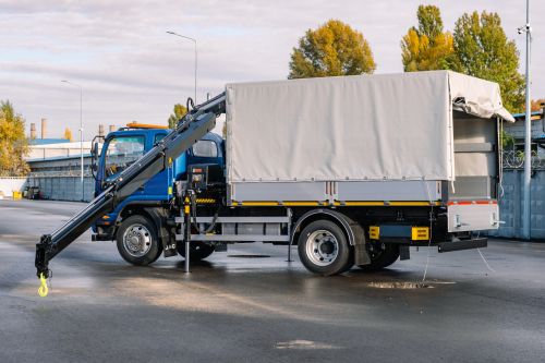 � ��� ������������� ������ ������ ��� �������� - JAC N120 � ������-������������� HIAB - JAC