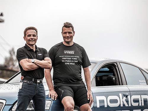 С помощью шин Nokian Tyres был установлен новый необычный мировой рекорд - Nokian