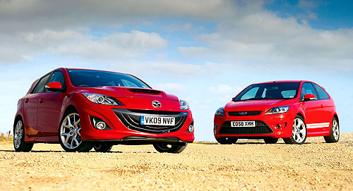 -: Mazda 3 MPS vs Ford Focus ST