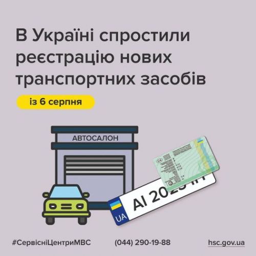 В Україні спростили реєстрацію нових автомобілів - реєстр