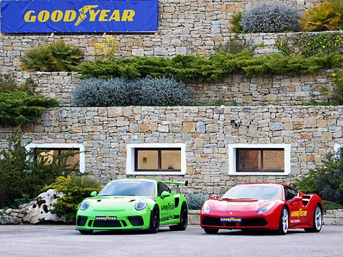      Ferrari  Porsche.    Goodyear