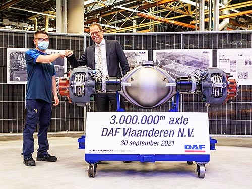 DAF Trucks за 50 лет выпустил 3 000 000 осей - DAF